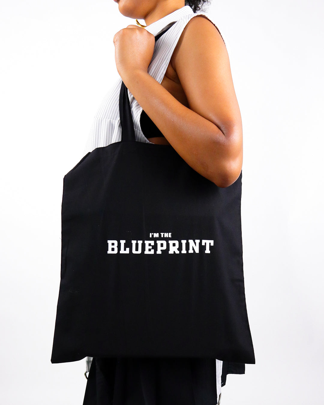 I'm the Blueprint - Black Tote Bag