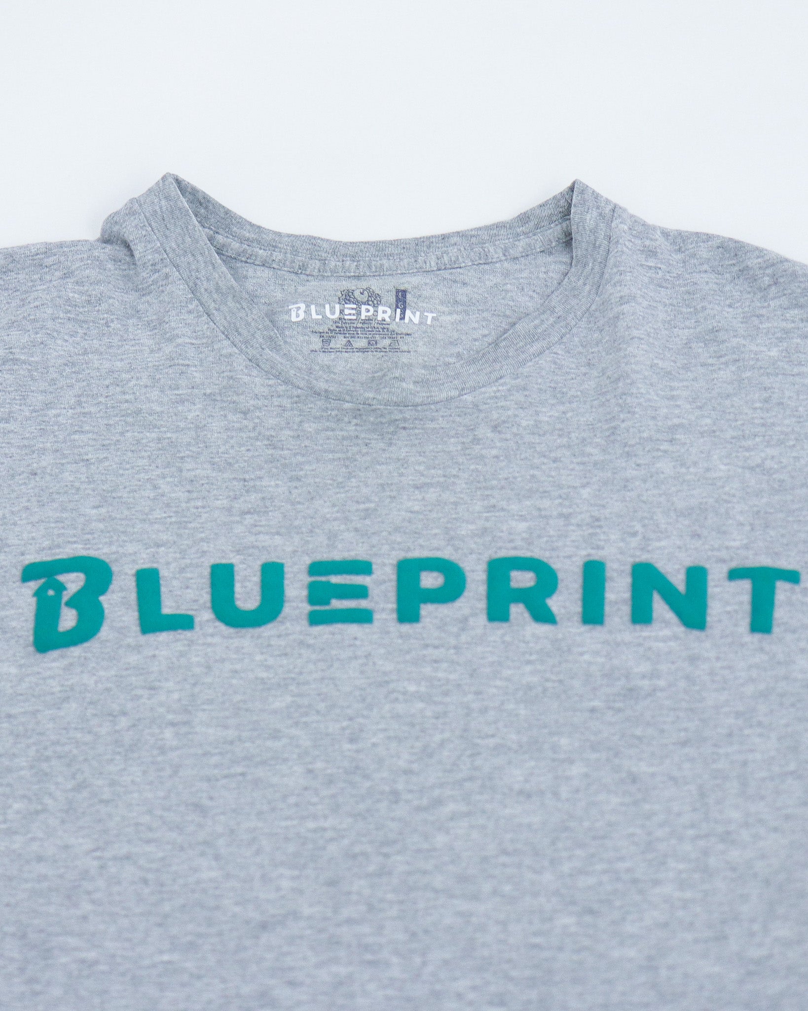 Blueprint Tee - gray/green (Medium)