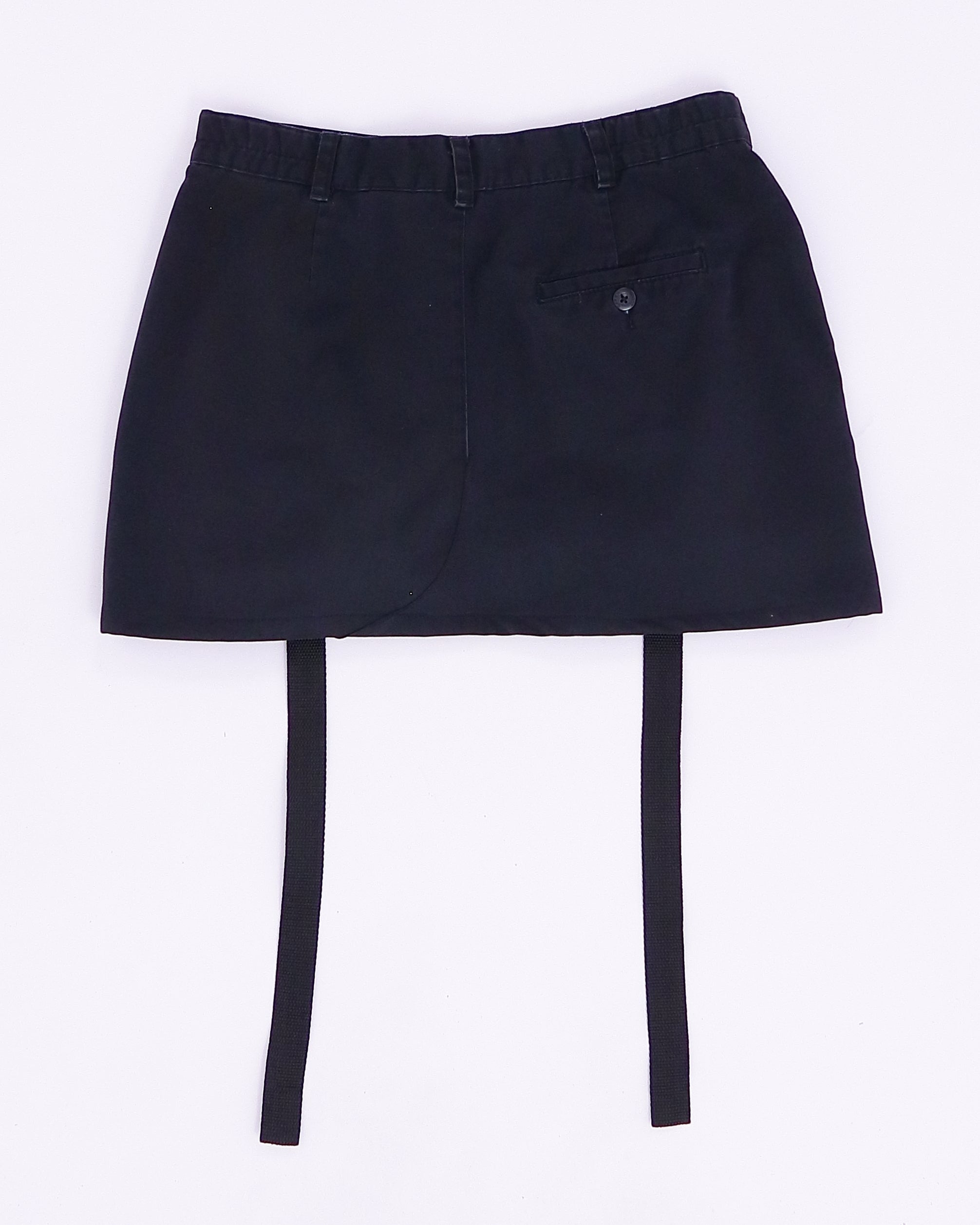 Black Mini Cargo Skirt (Small)