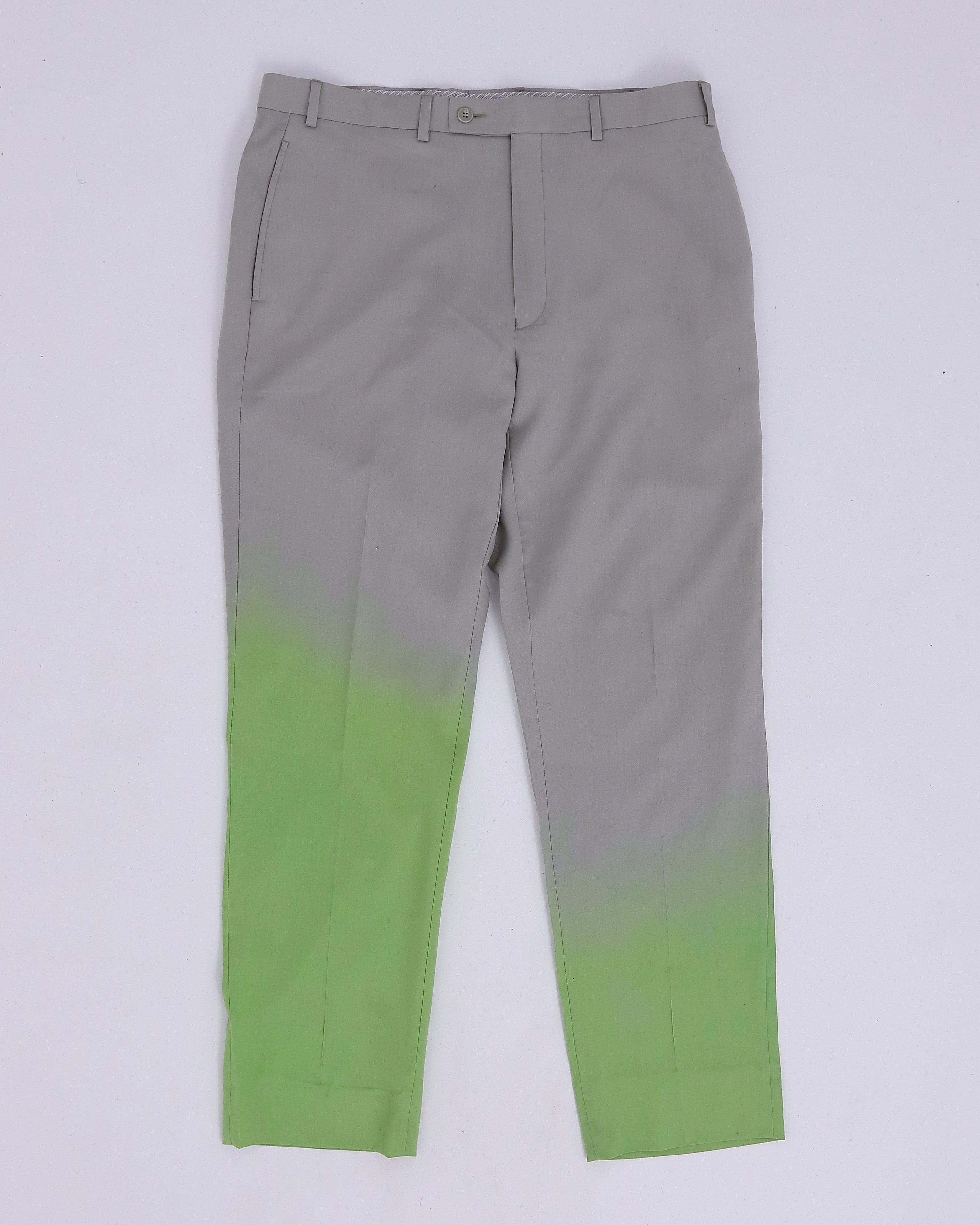 Dip Dyed Pants - lime (XL)
