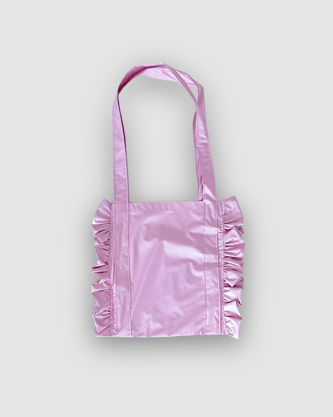 Ruffled Tote Bag (Small Pink)