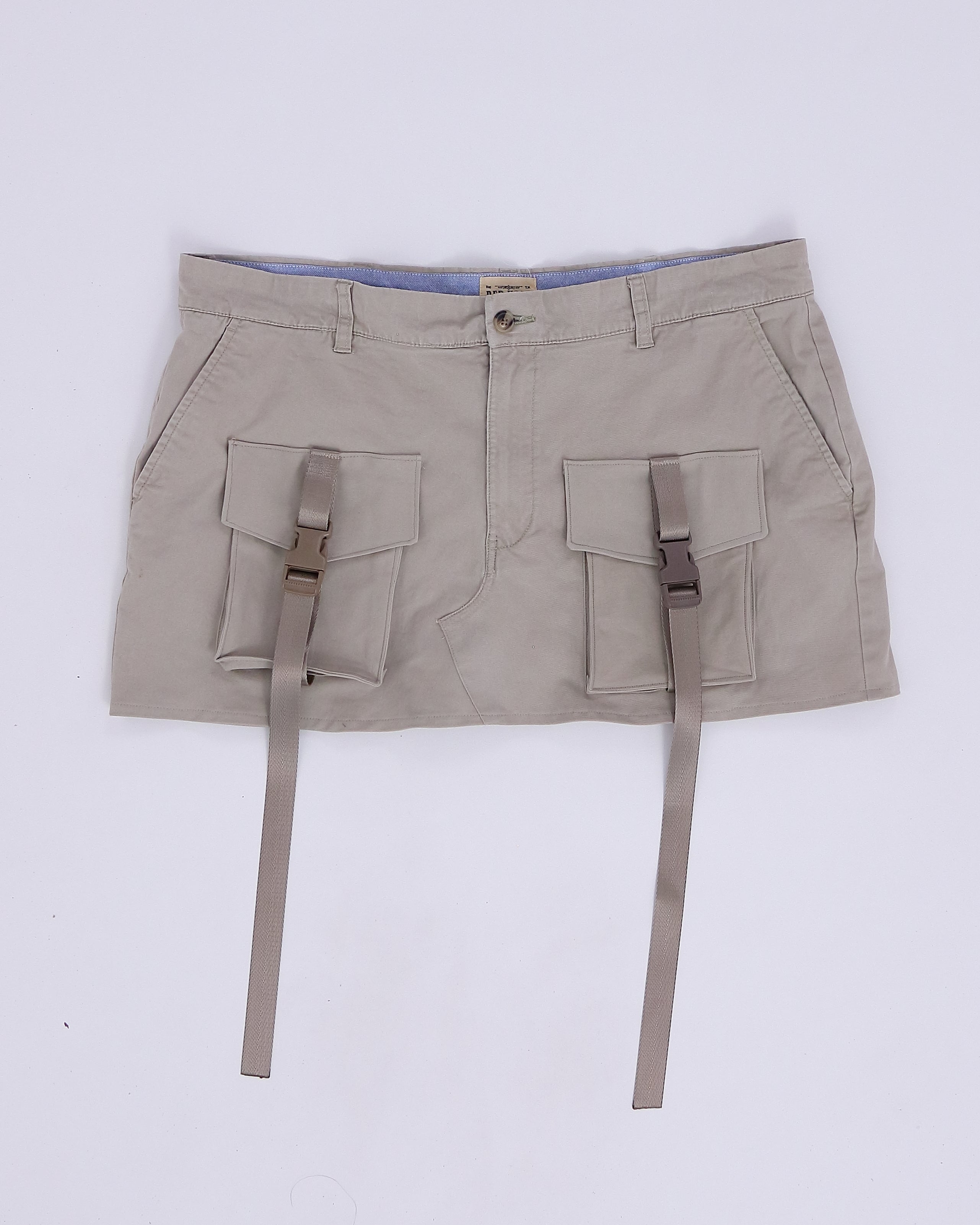 Khaki Mini Cargo Skirt (2XL)