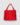 Suede Ruffled Tote Bag (Large Red)