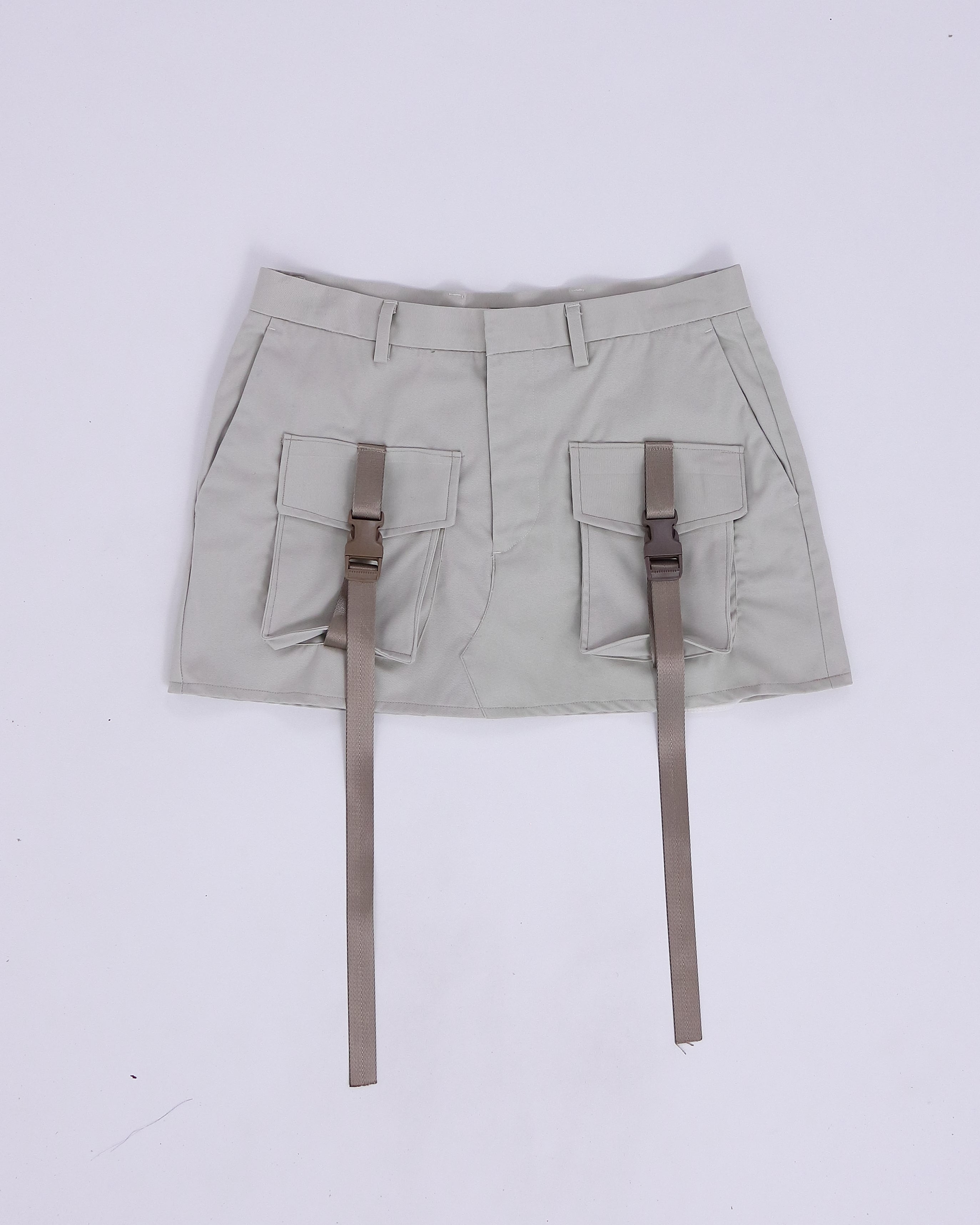 Tan Mini Cargo Skirt (XL)