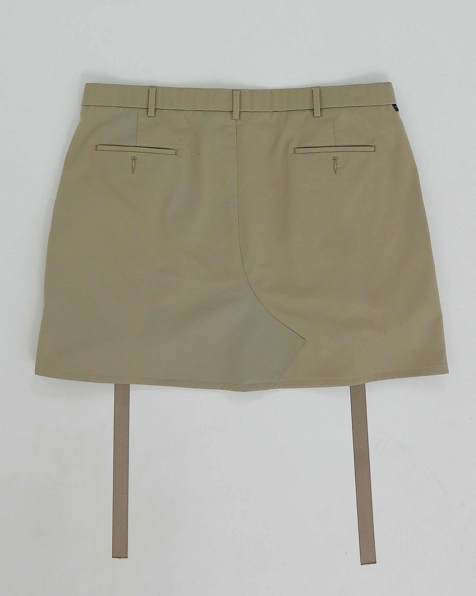 Khaki Mini Cargo Skirt