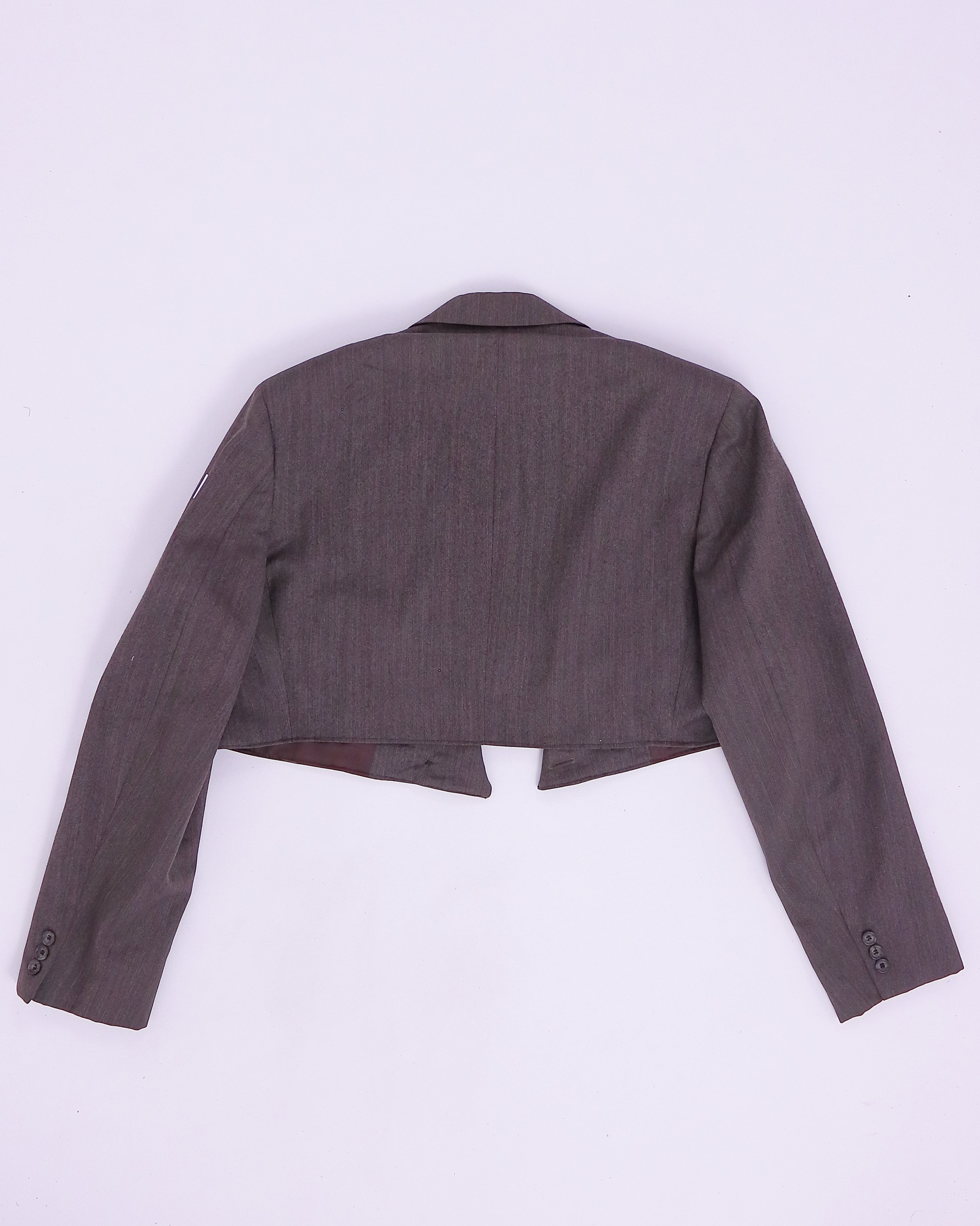 Blueprint Brown Wool Cropped Blazer (Medium)