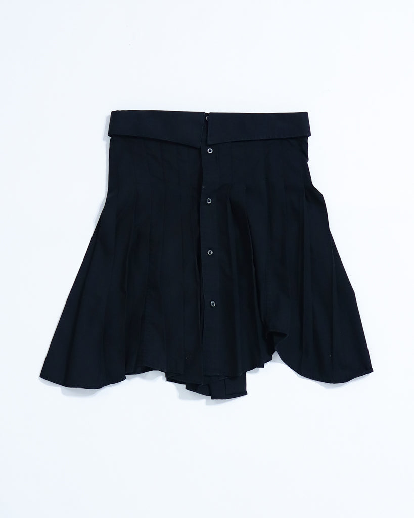 Blueprint Collar Pleated Skirt - Black (Small)