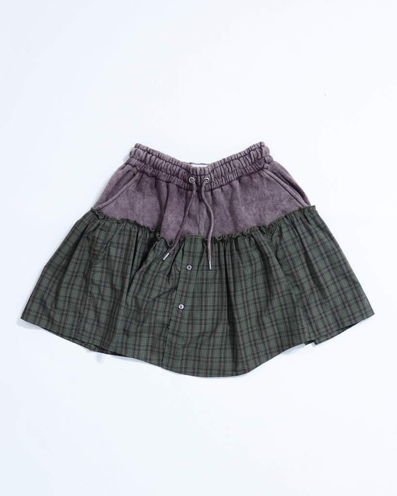 Jogger Skirt - Vintage Plum/Olive (Medium)