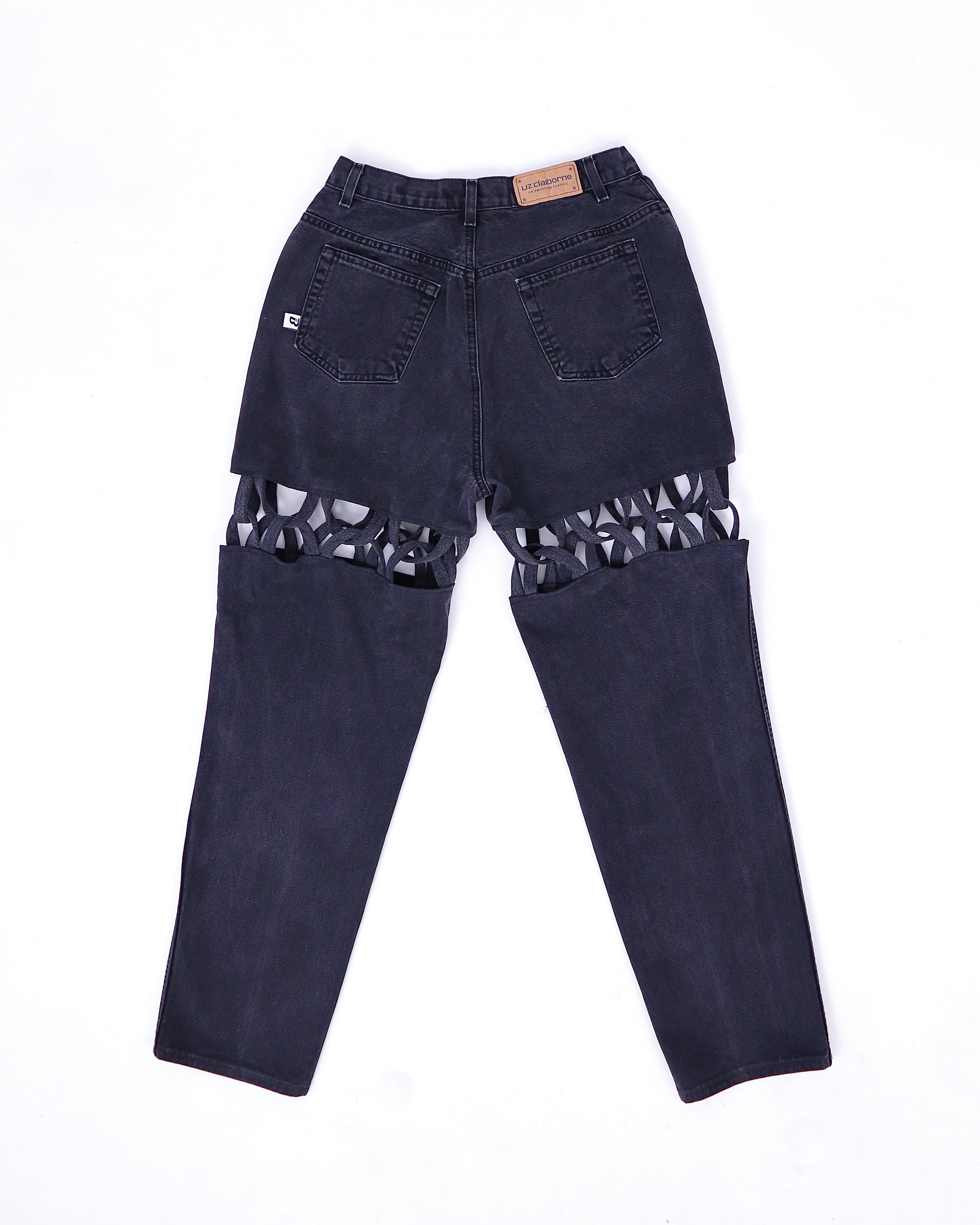 Criss Cross Jeans - Black (Medium)