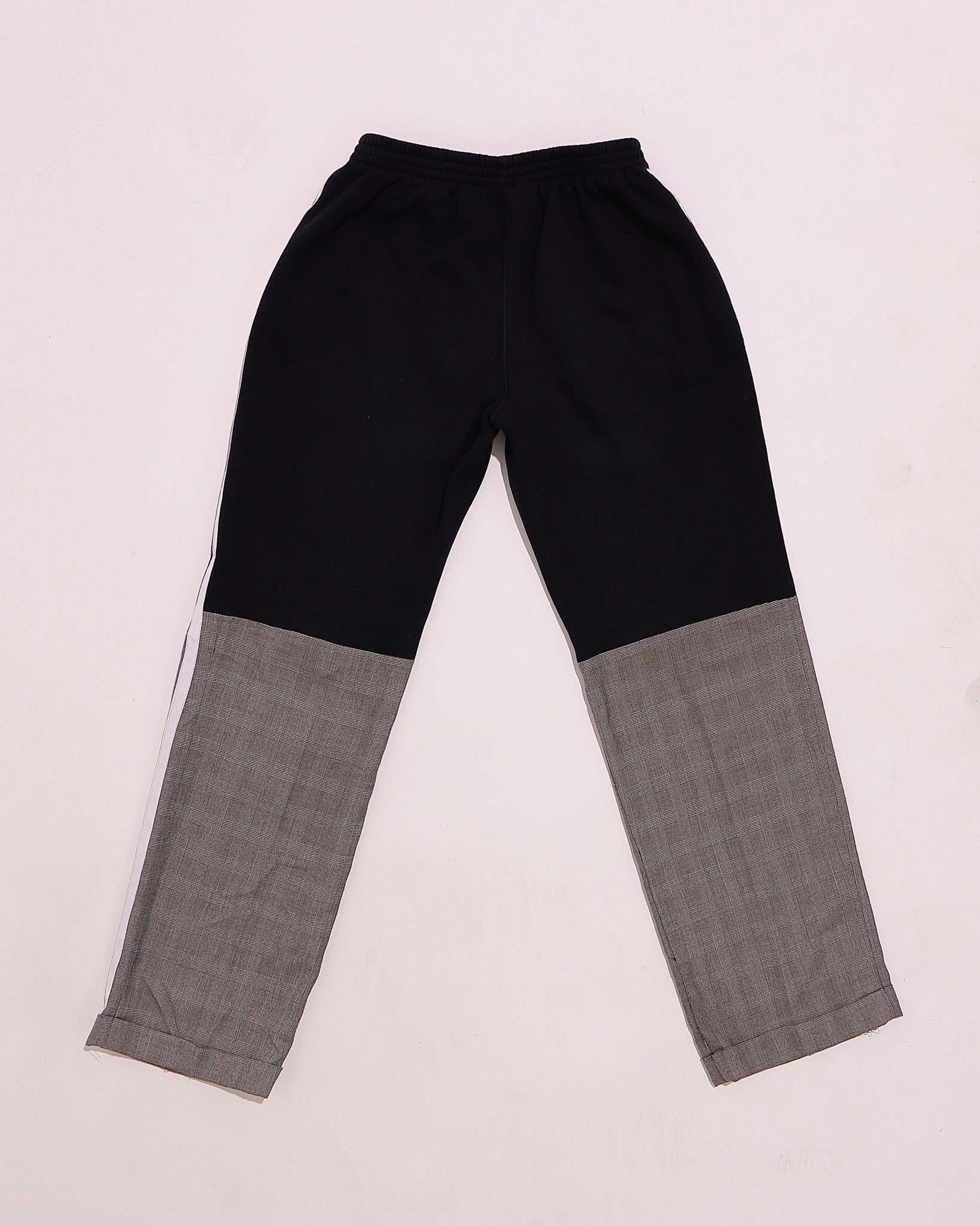Black & Gray Tweed Jogger Slacks